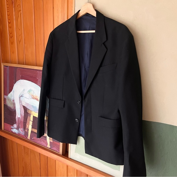 Acne men’s single breasted blazer - black sz 50 - Picture 3 of 6